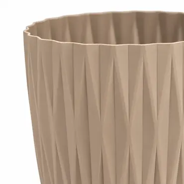 Vita bloempot Caro klein 13 licht bruin detailfoto, Vita Tuinmeubelen, tuincentrumoutlet.com