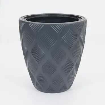 Vita bloempot Flow 30 antraciet