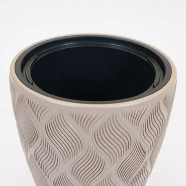Vita bloempot Flow 30 taupe - afbeelding 2