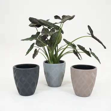 Vita bloempot Flow 30 taupe - afbeelding 6