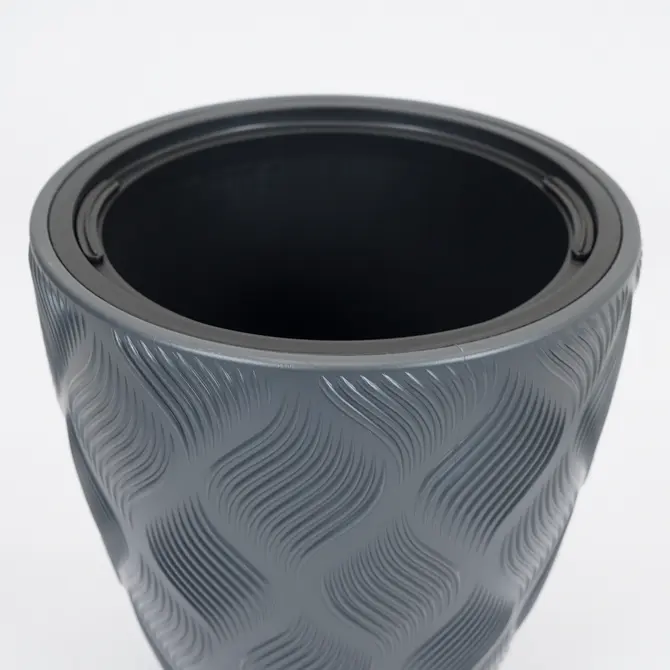 Vita bloempot Flow 40 antraciet - afbeelding 2