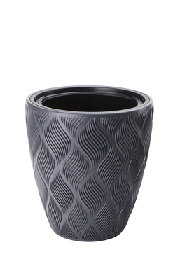 Vita bloempot Flow 40 antraciet