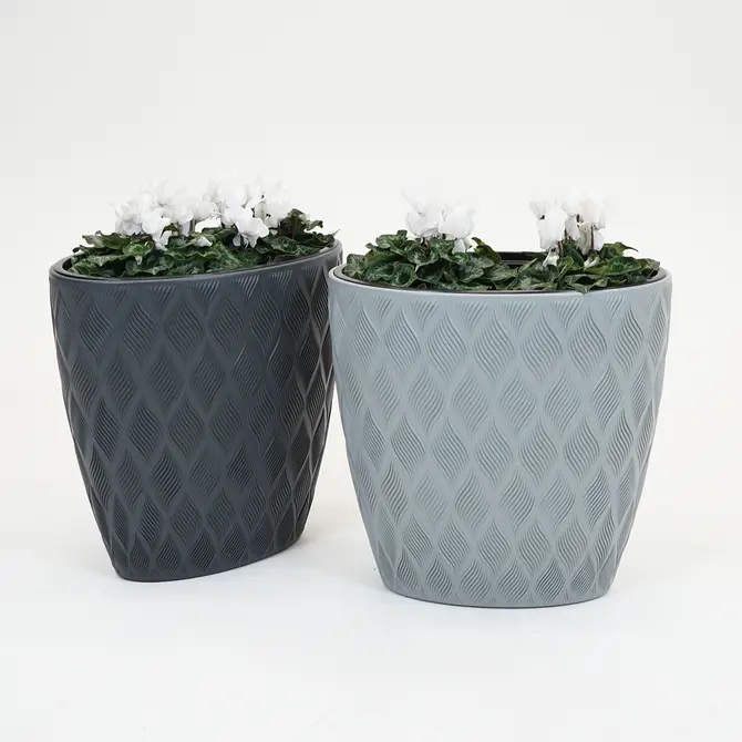 Vita bloempot Flow ellipse 60 grijs - afbeelding 5