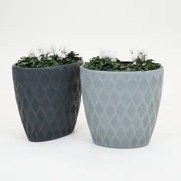 Vita bloempot Flow ellipse 60 grijs - afbeelding 5