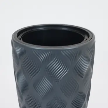 Vita bloempot Flow Slim 30 antraciet - afbeelding 2