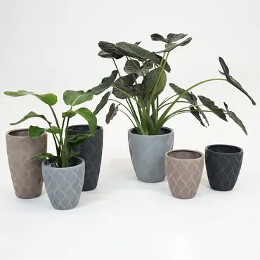 Vita bloempot Flow Slim 30 antraciet - afbeelding 7