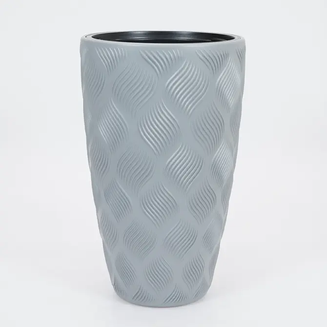 Vita bloempot Flow Slim 30 grijs