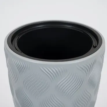 Vita bloempot Flow Slim 30 grijs - afbeelding 2