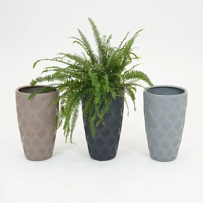 Vita bloempot Flow Slim 30 grijs - afbeelding 6