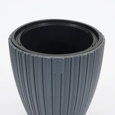 Vita bloempot Mika 30 antraciet - afbeelding 2