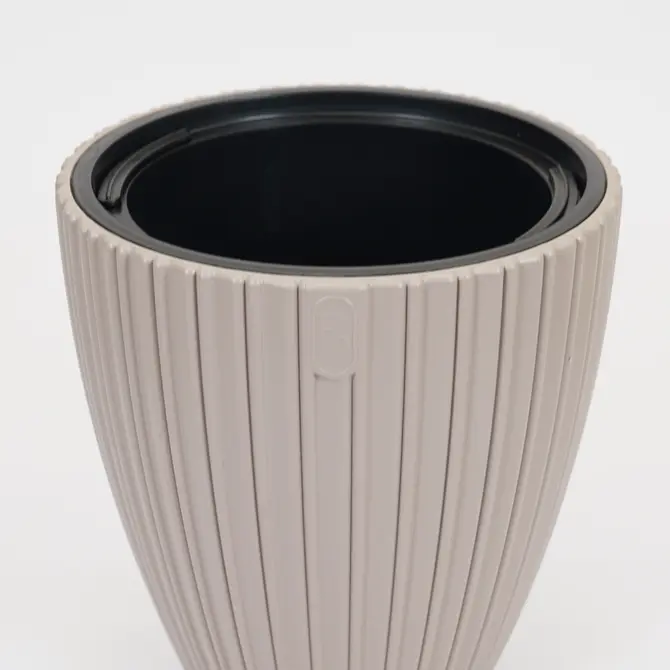 Vita bloempot Mika 30 taupe - afbeelding 2