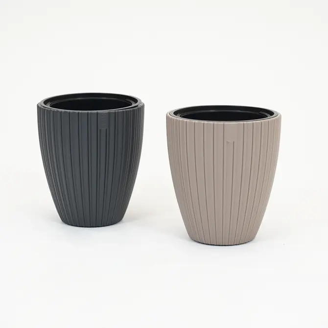 Vita bloempot Mika 30 taupe - afbeelding 6