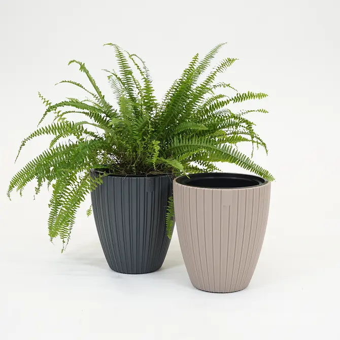 Vita bloempot Mika 30 taupe - afbeelding 7