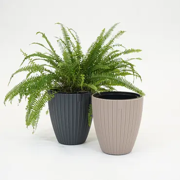 Vita bloempot Mika 30 taupe - afbeelding 7