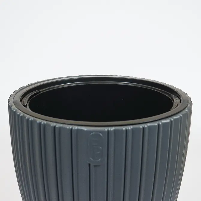Vita bloempot Mika 40 antraciet bovenkant, Vita, tuincentrumoutlet.com