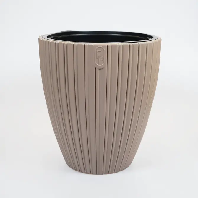 Vita bloempot Mika 40 taupe, Vita, tuincentrumoutlet.com