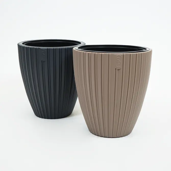 Vita bloempot Mika 40 taupe sfeer, Vita, tuincentrumoutlet.com