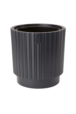 Vita bloempot Mika Cyli 30 antraciet