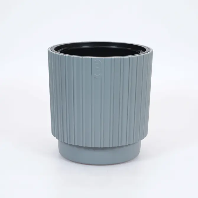 Vita bloempotMika Cyli 30 grijs, Vita tuinmeubelen, tuincentrumoutlet.com
