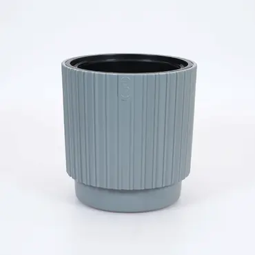 Vita bloempotMika Cyli 30 grijs, Vita tuinmeubelen, tuincentrumoutlet.com
