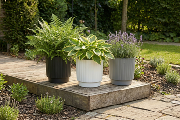 Vita bloempot Mika Cyli 30 grijs - afbeelding 8