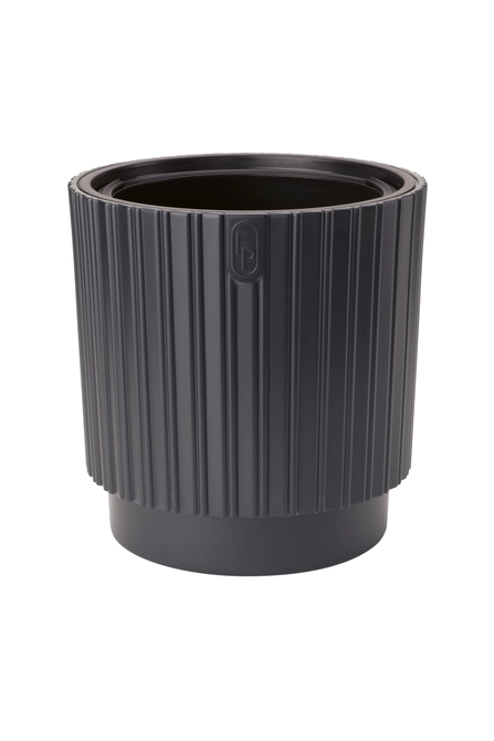 Vita bloempotMika Cyli 40 antraciet, Vita tuinmeubelen, tuincentrumoutlet.com