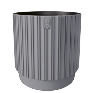 Vita bloempot Mika Cyli 40 grijs, Vita tuinmeubelen, tuincentrumoutlet.com