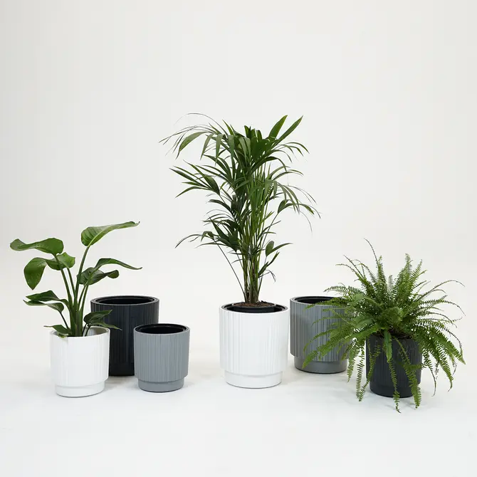 Vita bloempot Mika Cyli 40 wit - afbeelding 7