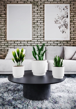 Vita bloempot Mika Cyli 40 wit - afbeelding 8