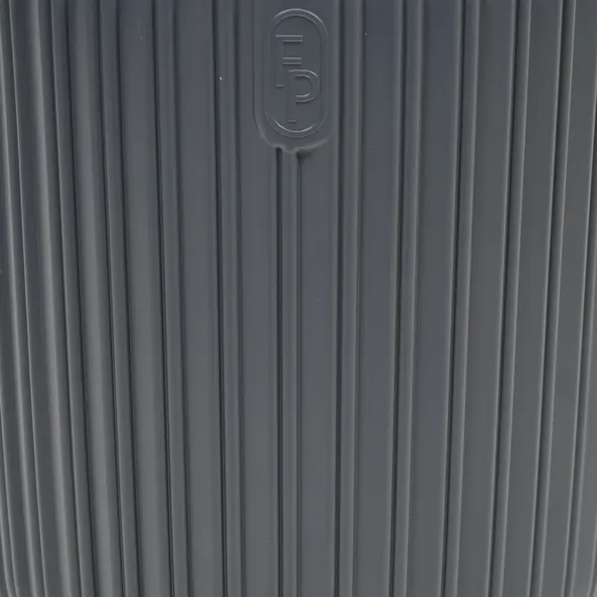 Vita bloempot Mika op voet 30 antraciet detail, Vita, tuincentrumoutlet.com