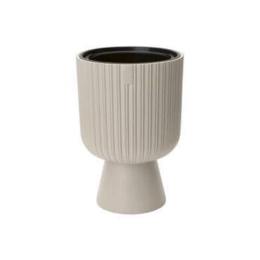 Vita bloempot Mika op voet 30 beige, Vita, tuincentrumoutlet.com