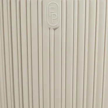 Vita bloempot Mika op voet 30 beige detail, Vita, tuincentrumoutlet.com