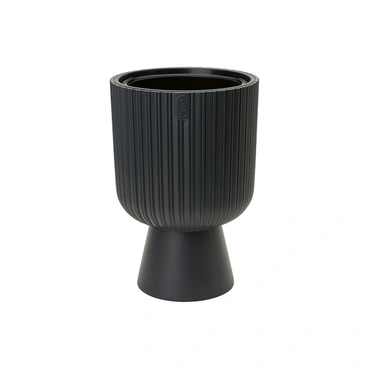 Vita bloempot Mika op voet 40 antraciet, Vita, tuincentrumoutlet.com