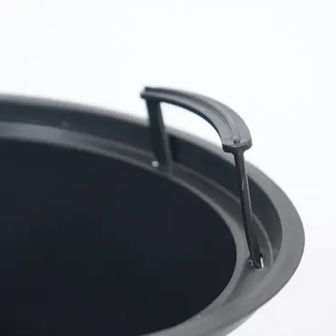 Vita bloempot Mika op voet 40 antraciet hendel, Vita, tuincentrumoutlet.com