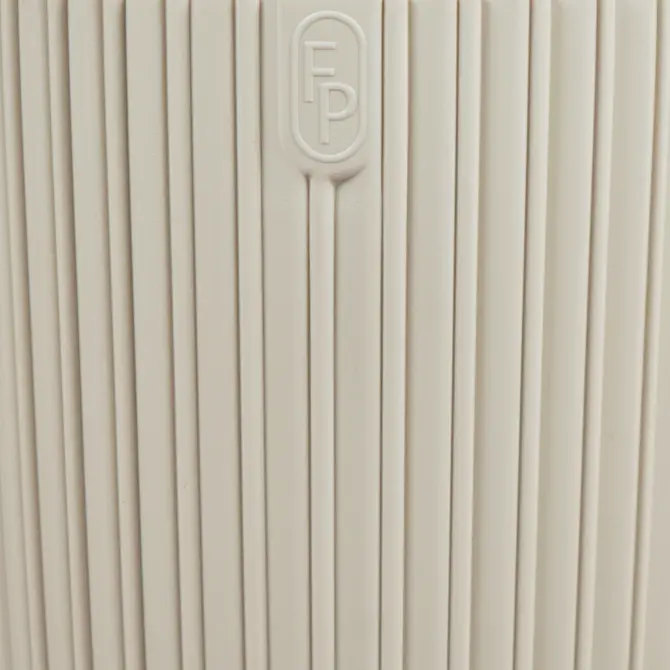 Vita bloempot Mika op voet 40 beige detail, Vita, tuincentrumoutlet.com