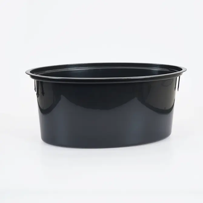 Vita bloempot Mika ovaal 40 antraciet inlay, Vita, tuincentrumoutlet.com