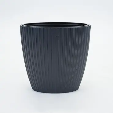 Vita bloempot Mika ovaal 60 antraciet, Vita, tuincentrumoutlet.com