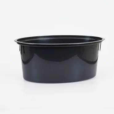 Vita bloempot Mika ovaal 60 antraciet inlay, Vita, tuincentrumoutlet.com