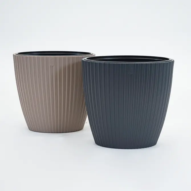 Vita bloempot Mika ovaal 60 taupe sfeer, Vita, tuincentrumoutlet.com