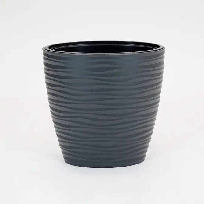 Vita bloempot Sahara Dunes elipse 60 antraciet