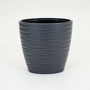 Vita bloempot Sahara Dunes elipse 60 antraciet