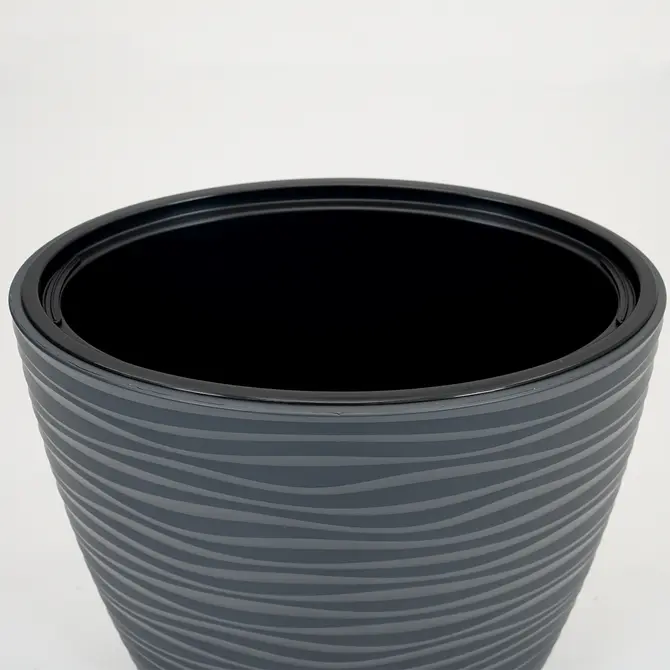 Vita bloempot Sahara Dunes elipse 60 antraciet - afbeelding 2