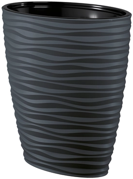 Vita bloempot Sahara Dunes elipse 60 antraciet