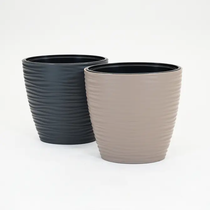 Vita bloempot Sahara Dunes elipse 60 taupe - afbeelding 4