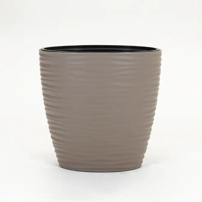 Vita bloempot Sahara Dunes elipse 60 taupe - afbeelding 1