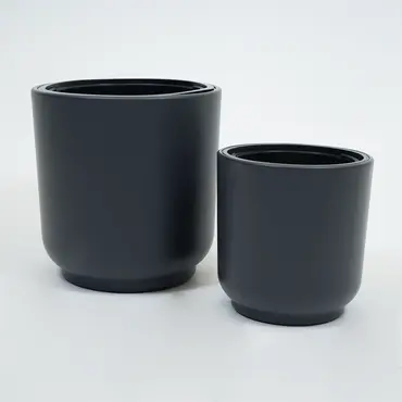 Vita bloempot Satina 30 antraciet set, Vita, tuincentrumoutlet.com