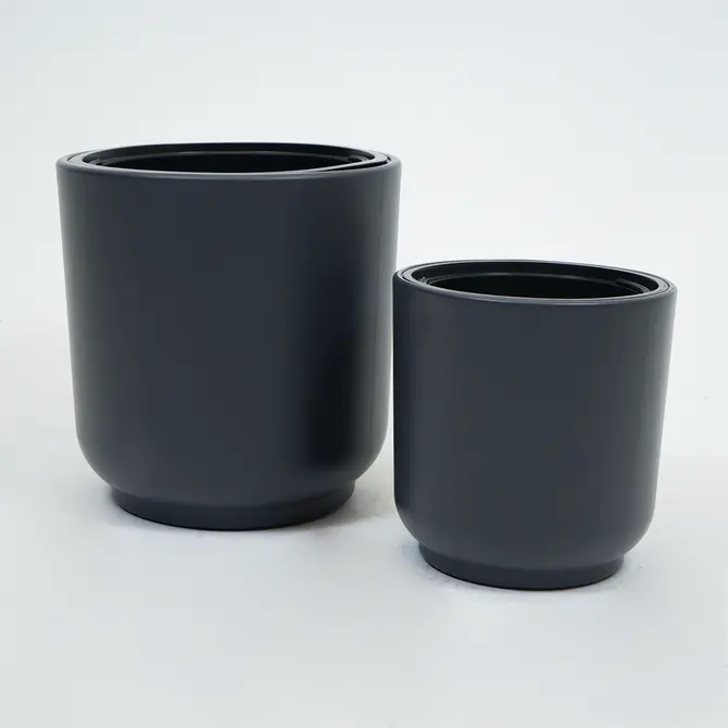 Vita bloempot Satina 40 antraciet sfeer, Vita, tuincentrumoutlet.com