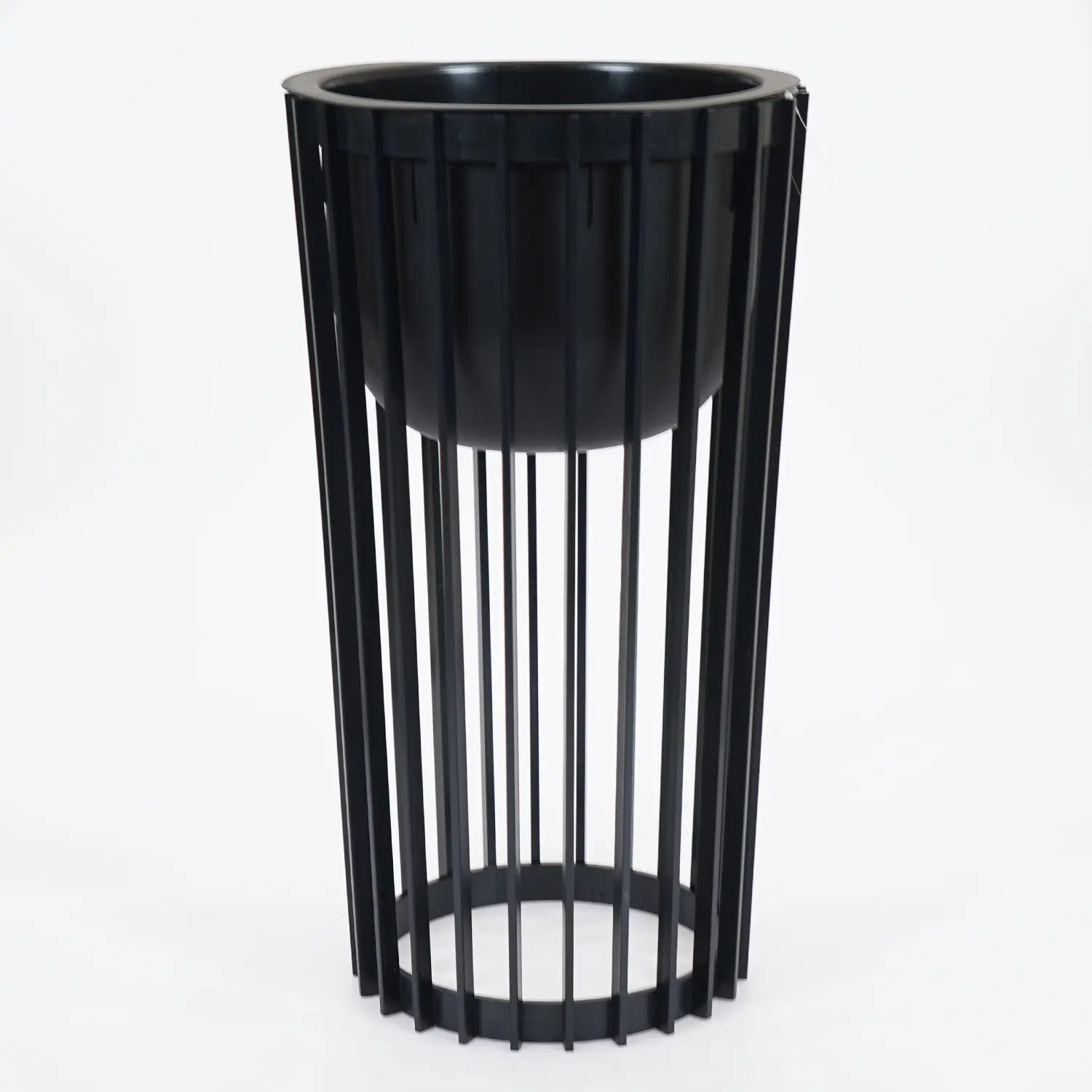 Vita bloempot Standy 2 zwart incl. standaard