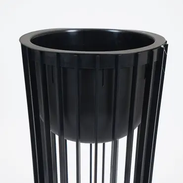 Vita bloempot Standy 2 zwart incl. standaard - afbeelding 2