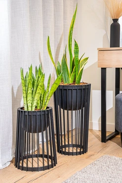 Vita bloempot Standy 2 zwart incl. standaard - afbeelding 6